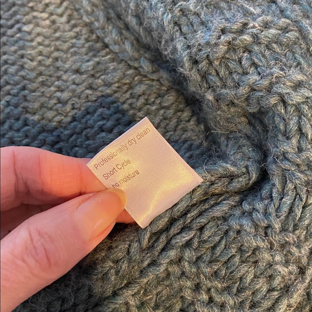 Elsamanda Knit Sweater Tie closure Ruffle or Shawl Collar Wool Alpaca Italy - Picture 16 of 17
